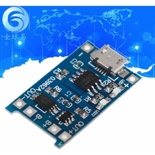 1 PCs 18650 Lithium Battery Protection Board V V V Lithium Battery Charging Board 1A Overrun Discharge Protection