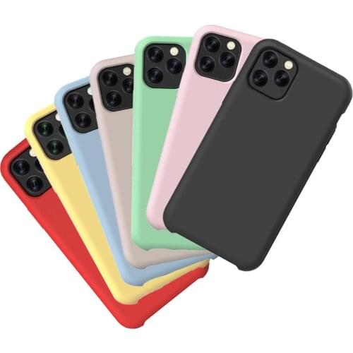 For iPhone 11 Pro Max Protective Case Silicone Case For iPhone 11 Pro Max Mobile Phone Flexible Pure Back Cover Protective Cas