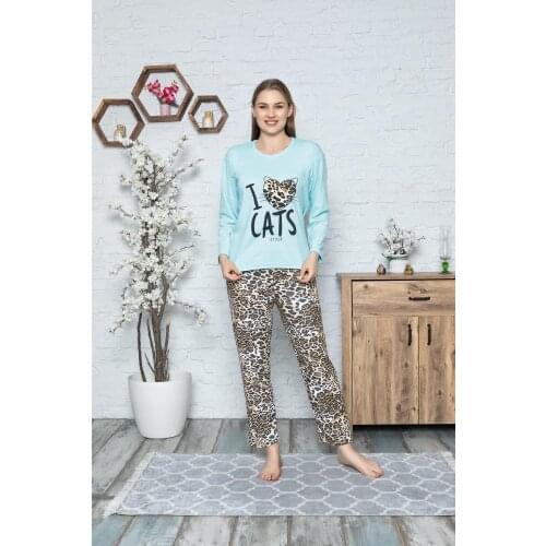 Gls 637 Leopard print Women 'S Pajamas set