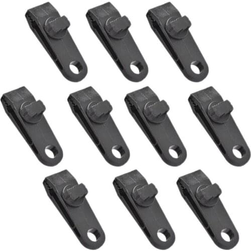 10 Pcs Heavy Duty Multi-Purpose Thumb Screw Tarp Clips With Thumb Screw Tent Tarpaulin Clamps For Holding Up Tarp