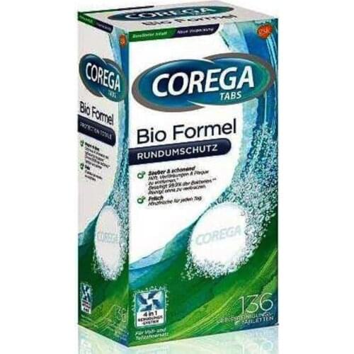 136 PCS Tabs Bio Formel Tablets Teeth Denture Cleaner Whitening Tablet Teeth Cleaning Denture Container Whitening Kits Tablettes