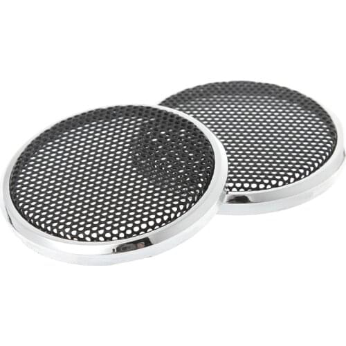 2 Pcs 50mm Speaker Steel Mesh Round Grill Protective Cover Decorative Circle