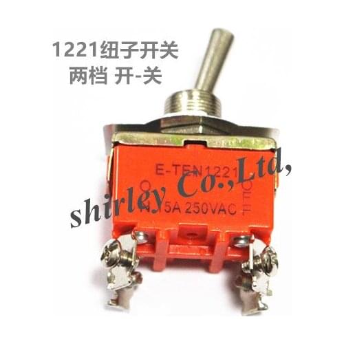 20PCS YT2118 15A 250VAC 4PIN ON-OFF E-TEN1221 Toggle switch Rocker switch The power switch micro switch