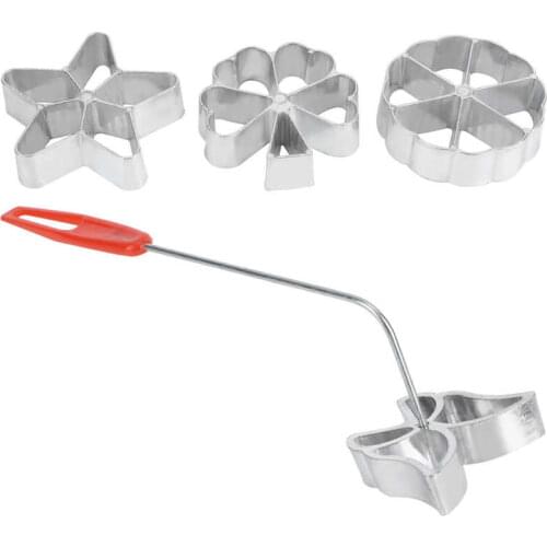 4Pcs Cake Printing Pastry Mold Biscuit Dessert Maker Waffle Model Set Baking Accessories