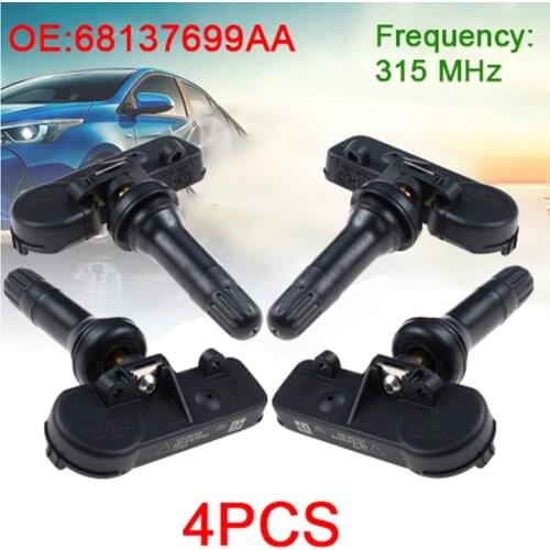 4PCS New Tire Pressure Sensor TPMS Sensor For 08-10 Dodge Ram 1500 2500 3500 Dakota 68137699AA