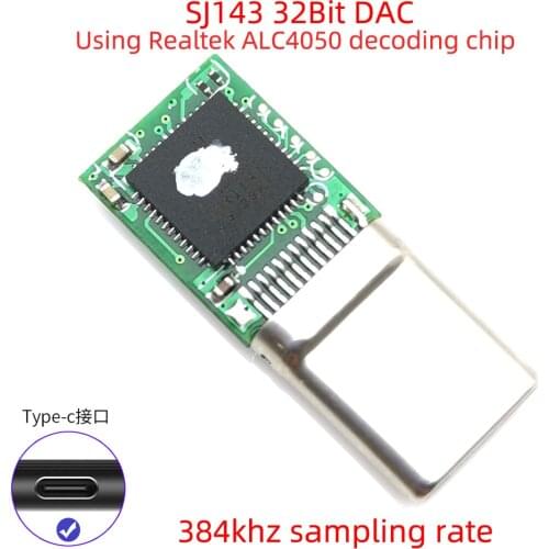 Alc4050 type-C to 3.5mm headphone adapter digital audio noise reduction headphone module connector