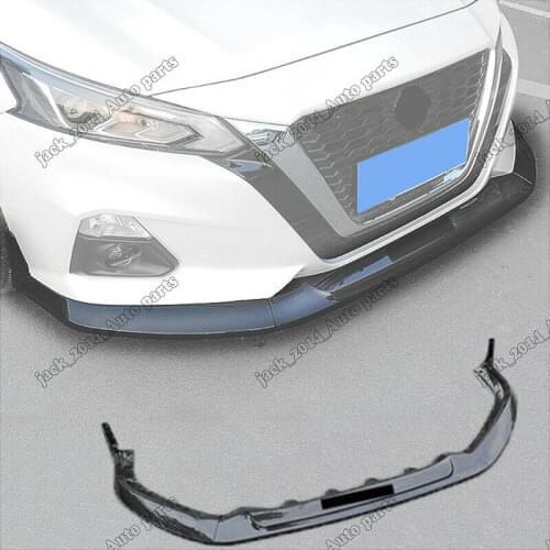 Auto Accessory Exterior decoration Trim Carbon fiber Front bumper Chin Lip Spoiler Splitters Trim For Nissan Altima 2019