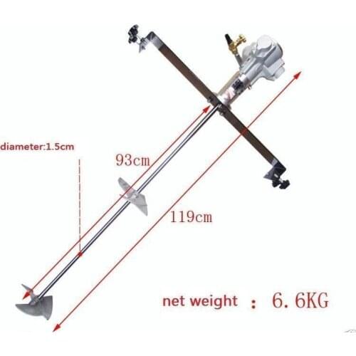 Fast ship! 50 gallon pneumatic mixer Ink barrel blender horizontal plate lever Rung Tank Ya27