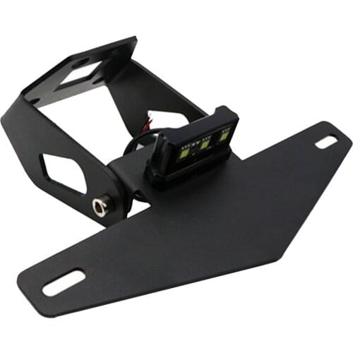 Motorcycle Rear License Plate Holder Mount Bracket w/Lights for Kawasaki NINJA400 18-19 Replace Parts Accessories 1pc