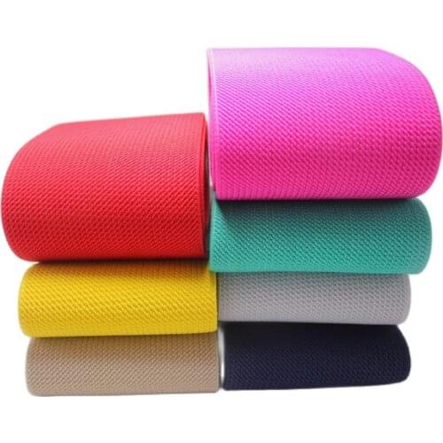 7.5CM wide high quality durable pants skirt belt Color Elastic Band / Twill Elastic Tape Latex Elastic Tape Rubber Band