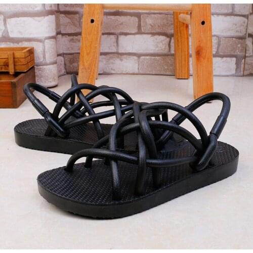 Summer Mens Sandals Beach Hole Shoes Non-slip Platform Women Breathable Air Mesh Couple Sandals Beach Vacation Soft Slippers