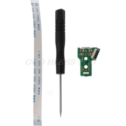 Circuit Circuit Board Slim USB Charging Plate Controller Socket Port JDS-055 12 Pin Flexible Power Cable Replacement Parts for 4