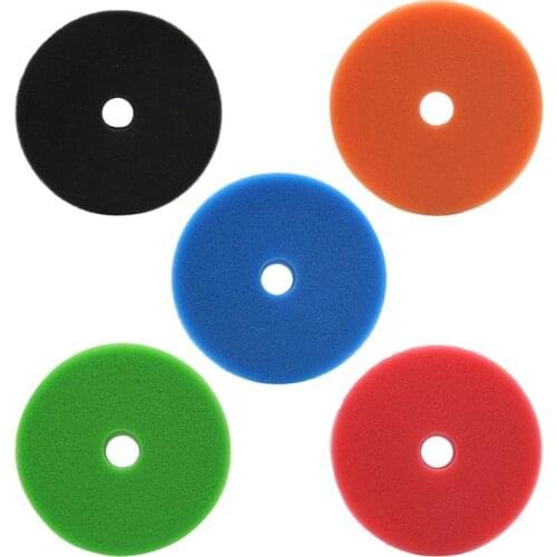 5 Pieces Buffing Pads set 150mm/6 Inch Car Foam Drill Polishing Pad Sponge wheel Set Kit Power Tool Car Polisher accessories