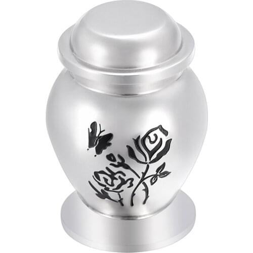 IJU001 High Capacity 2 Size Cremation Stainless Steel Pets` Humen`s Cremains Ashes Urn Keepsake Funeral Holder Urn & Free Box