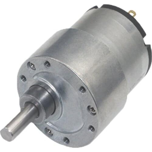 Reduction Motor, 12V 24V JGA37-520 DC High Torque Gear Box Micro Speed Reduction Motor Electric Gearbox DC Gear Motor