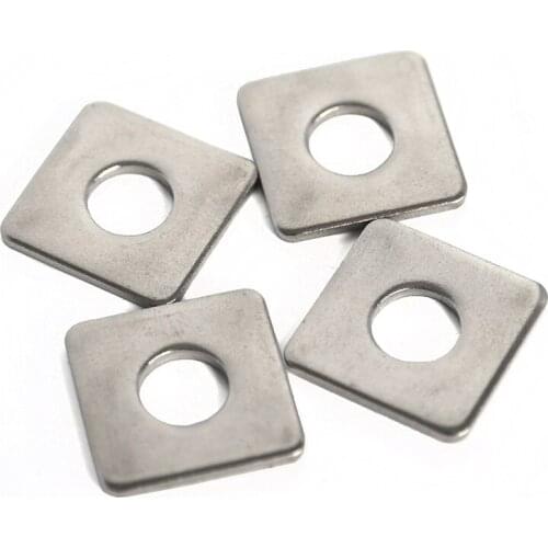1-5pcs DIN436 M10 M12 M16 M20 quadrilateral washers square 304 stainless steel gaskets