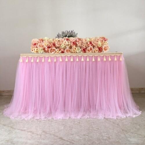 Table Cloth 100x80cm Rectangle Table Cover Tableclothes for Wedding Event Party Hotel Decoration Table Skirt Party Tutu Skirt