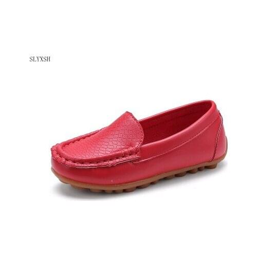SLYXSH 2020 New Autumn Children Shoes Basic Fashion Casual Shoes for Girls Boys Unisex Comfortable Kids Slip on Flat Loafers