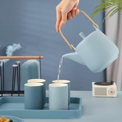 Nordic Modern Coffee Cup Set Luxury Ceramics Espresso Cups High Quality British Afternoon Tea Mug Set Tazas Drinkware DA60BYD