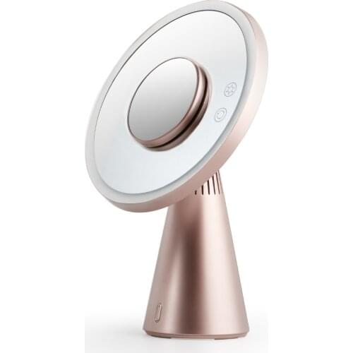 Smart Make-up Mirror Simple And Stylish Home Desktop Double-sided LED Light Multi-color System Bluetooth Audio Touch Adjustment