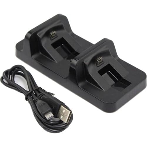 Dual USB Charger Universal Wireless Joystick Charging Dock Station Stand Charge Holder Base Replacement for PS4