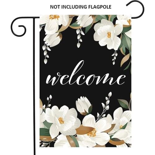 Magnolias Spring Garden Flag Welcome Flowers Outdoor Flag Home Gardening Decoration Tools 12.5" x 18"