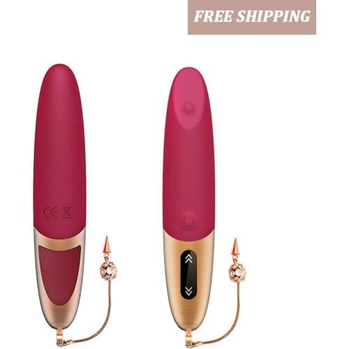 Lipstick vibrator For Women silicone G-spot clitoris stimulator touch screen Nipple massager Adult flirting sex toys for women