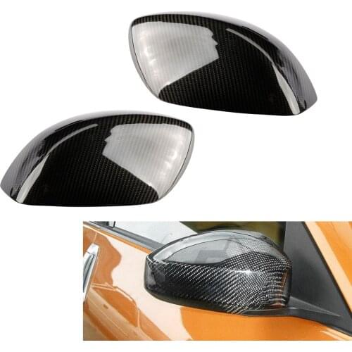 TAIHONGYU Pair Carbon Fiber Side Mirror Covers Cap Casing Styling Replace Fit For Nissan 350Z Z33 2003-2007