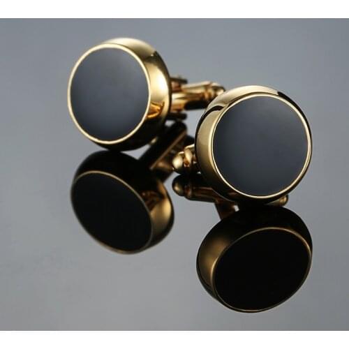 XK666 High quality mens gold Cufflinks brand Cufflinks round French business shirt accessories