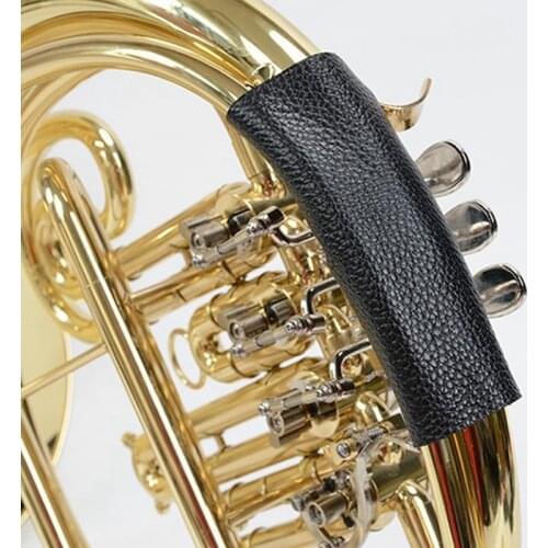 New French Horn Cowhide Hand Guard Non-Slip Protective Pad Brass Instrument Accessories