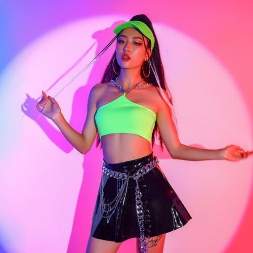 Summer Nightclub Dance Costume GoGo Jazz Dancer Sexy Outfits For Women Metal Chain Music Festival Clothing Stage Costume BL6536