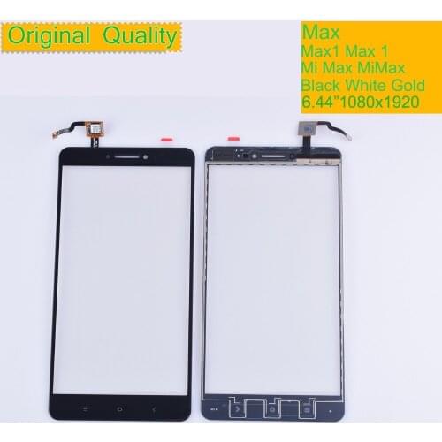 10Pcs/lot ORIGINAL For Xiaomi Mi Max MiMax Max 1 Max1 Touch Screen Digitizer Touch Panel Sensor Front Outer Glass Touchscreen