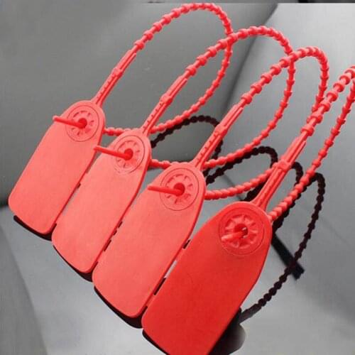 20pcs disposable plastic seal with padlock cable tie 310mm bead type for Container logistics seals wholesale