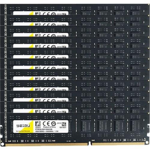 10x8GB DDR3 1600MHz Desktop Memory PC3 12800U 240 Pins 1.5V Non-ECC Unbuffered UDIMM RAM