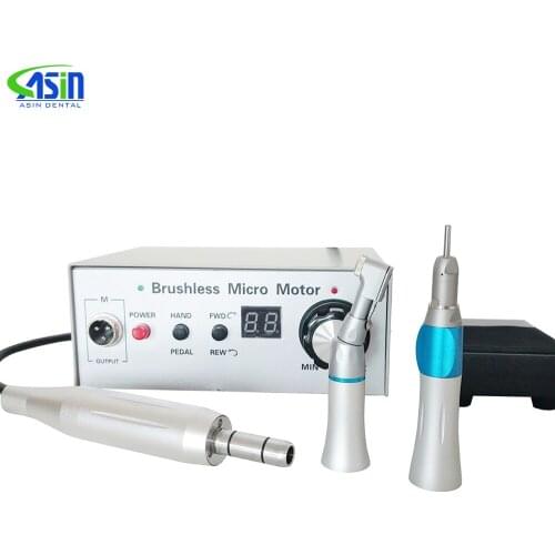 50,000 RPM Non-Carbon Brushless Aluminium Shell Dental Micromotor Polishing Unit Control Box dental micro motor nail polish set