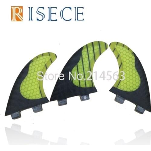 Free Shipping Carbon Strips Surfboard Fin Carbon Fiber Surfboard Fins Yellow Fcs Fins