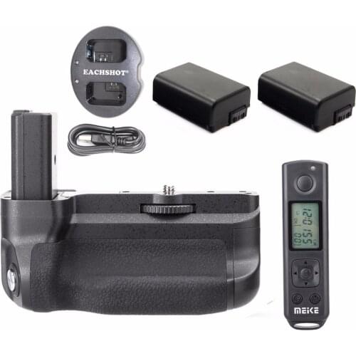 Meike MK-A6300 Pro 2.4G Wireless Control Battery Grip For Sony A6300 + 2* NP-FW50 batteries + dual charger