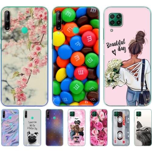 For Huawei P40 Lite Case Soft Transparent TPU Silicon Phone back Cover For Huawei P40 Lite E etui P40Lite Bumper Coque Back
