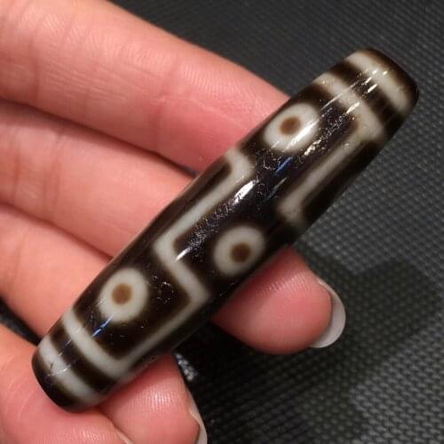 Gemstones natural agate abalorios charms jewelry making Ancient Nine Eyes Premium cinnabar special nine-eyed dzi ethnic style