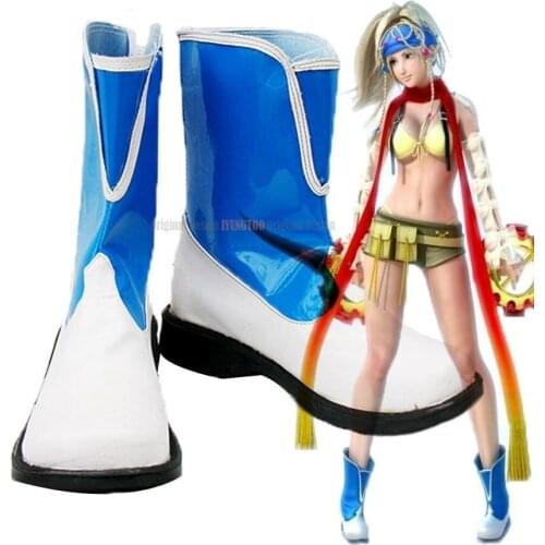 FF10 Rikku Shoes Cosplay Final Fantasy Rikku Cosplay Boots Shoes Custom Made