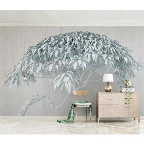 Custom Mural Wallpaper Creative tree Wall Murals Printed Home Decor Photo wall papers home decor Papel De Parede 3D
