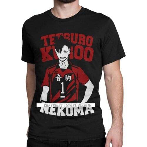 Tetsuro Kuroo Haikyuu Anime T Shirts Men Novelty T-Shirt Bokuto Volleyball Manga Tee Shirt Camisas Sweatshirt Birthday Gift