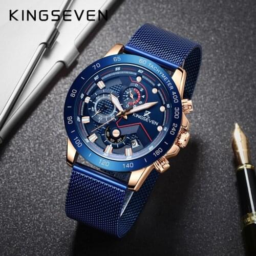 Мужские водонепроницаемые часы KINGSEVEN China At AliExpress