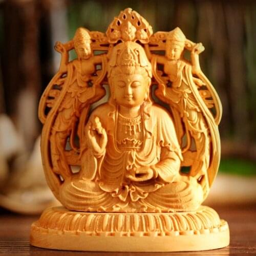 Chinese carvings carved car ornaments car ornaments Guanyin Maitreya Guan Gong brave Buddha handicraft gifts