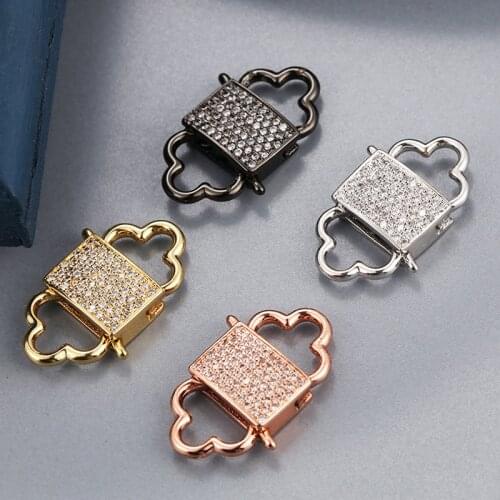 Square Rotating Buckle Lobster Clasp Snap Hook Trigger Clips Buckles for Necklace Key Ring Connecter Jewelry Making Supplies