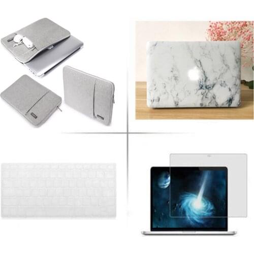 4in1 Matte Hard case laptop sleeve bag keyboard cover LCD For Apple Macbook Pro 13inch No TouchBar Model A1708 A1988 (2016-2019)