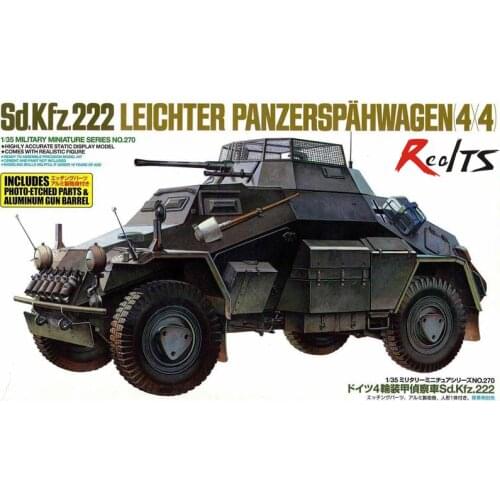 RealTS TAMIYA MODEL 1/35 SCALE military models #35270 German Armored Car Sd.Kfz.222 Special Edition plastic model kit