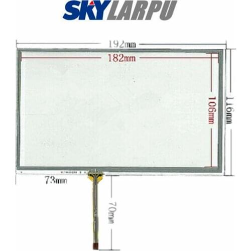 New 8"Inch 192mm*116mm Touchpanel for Industrial Application Control Equipment Touchscreen Digitizer Panel Glass Free Shipping