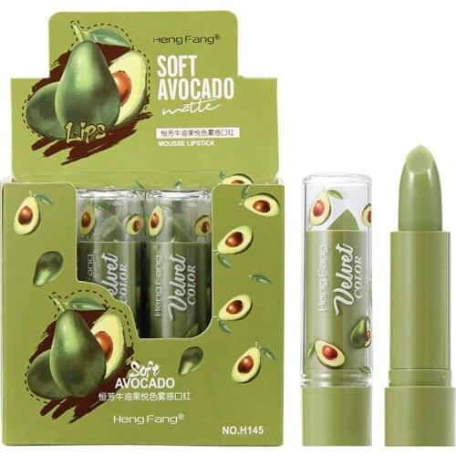 Hengfang Spring And Summer New Avocado Jelly Moisturizing And Nourishing Lipstick Non-Stick Color Changing Lipstick TSLM1