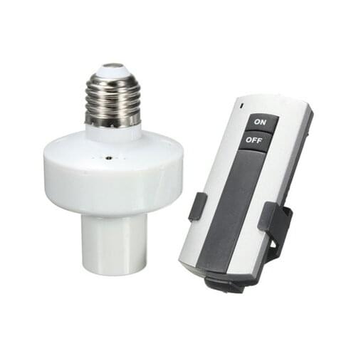 Wholesale Durable E27 Screw Wireless Remote Control Light Lamp Bulb Holder Cap Socket Switch New On Off #LRT15448# 1PCS/LOT